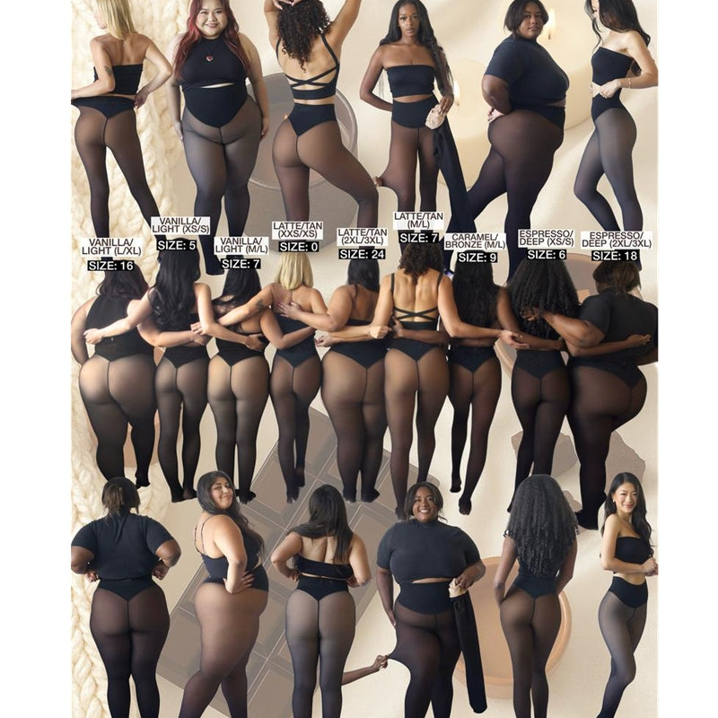 ThermoCurve | Original Fleeceforede Leggings Talje Bestemmende Varm Slank