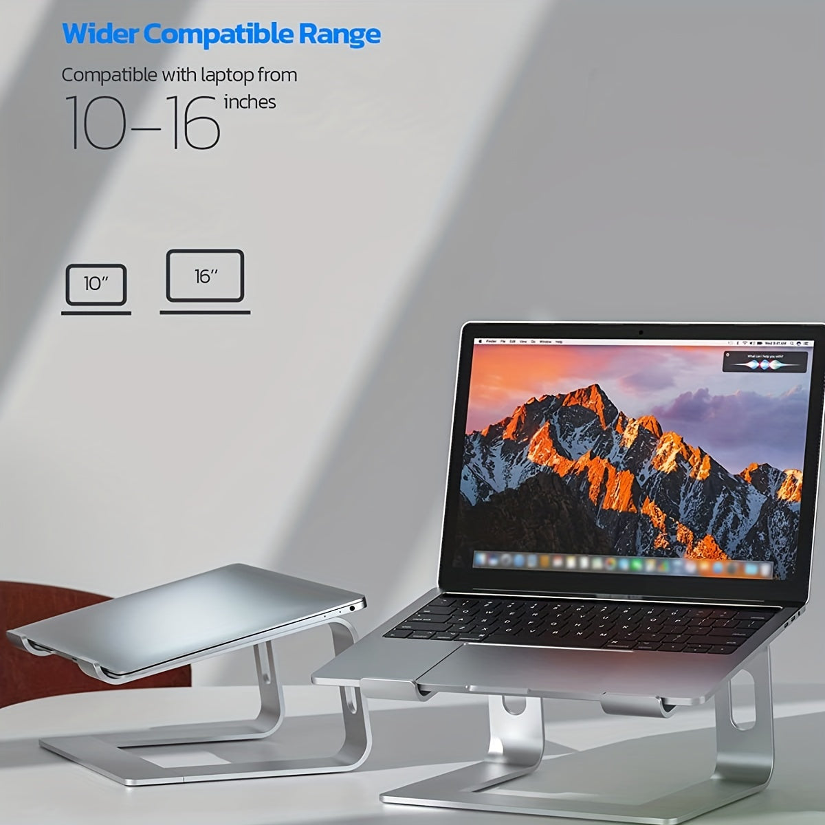 Aluminium Laptopstandaard – Ergonomisk og Ventilerende