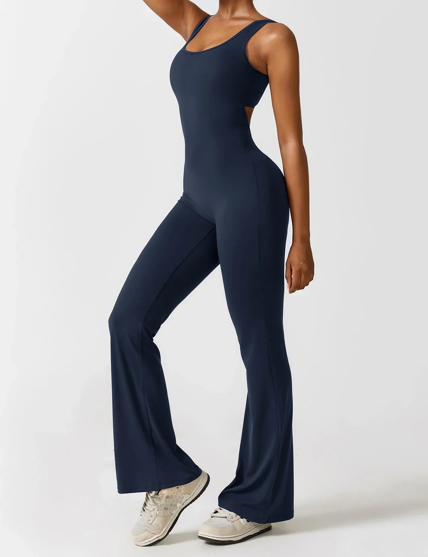Kyliams | Tætsiddende jumpsuit med brede ben-zarada.dk