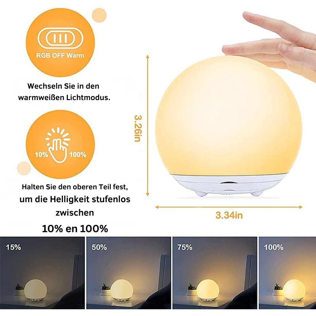 Stilllicht | BPA-fri Silikone | Øjenvenlig