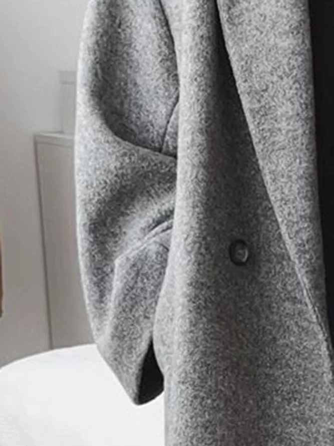 Celia Uldblanding Kvinders Frakke – Lang, Elegant & Moderne Oversized Pasform