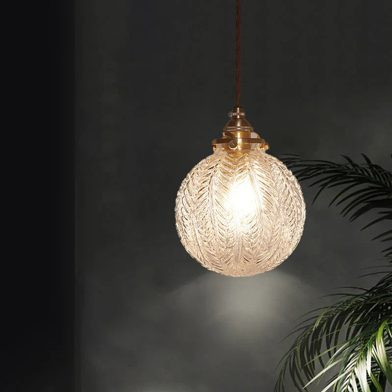 GlowSphere – Vintage glas-kugle pendellampe