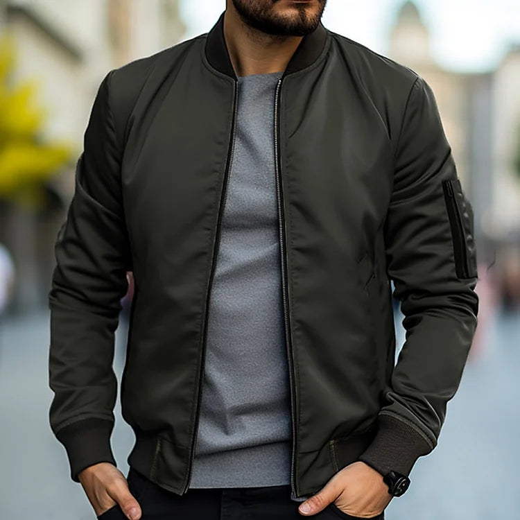 Linus Blouson til Mænd – Letvægts efterårs streetwear med opretstående krave
