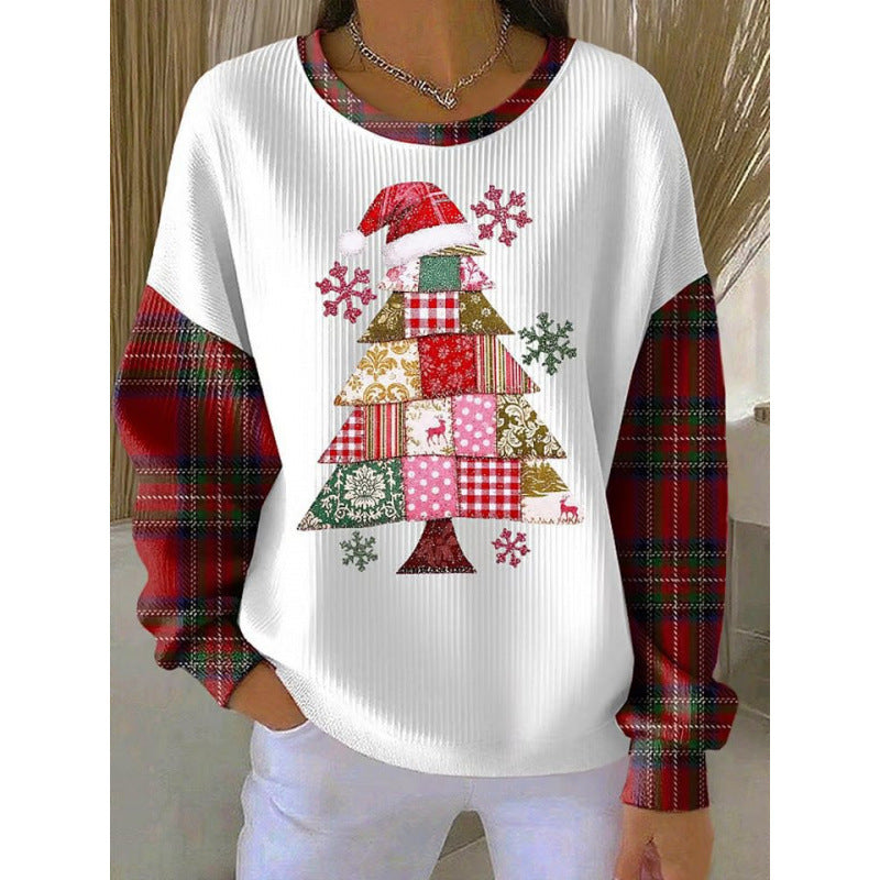 Avalon - Juletræ Sweater Hvid