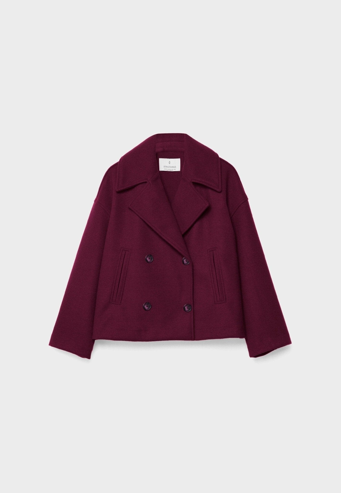 Eloise Cropped Jakke Kvinde – Elegant Skræddersyet Snit med Spidse Klapper & Dobbeltknaplukning