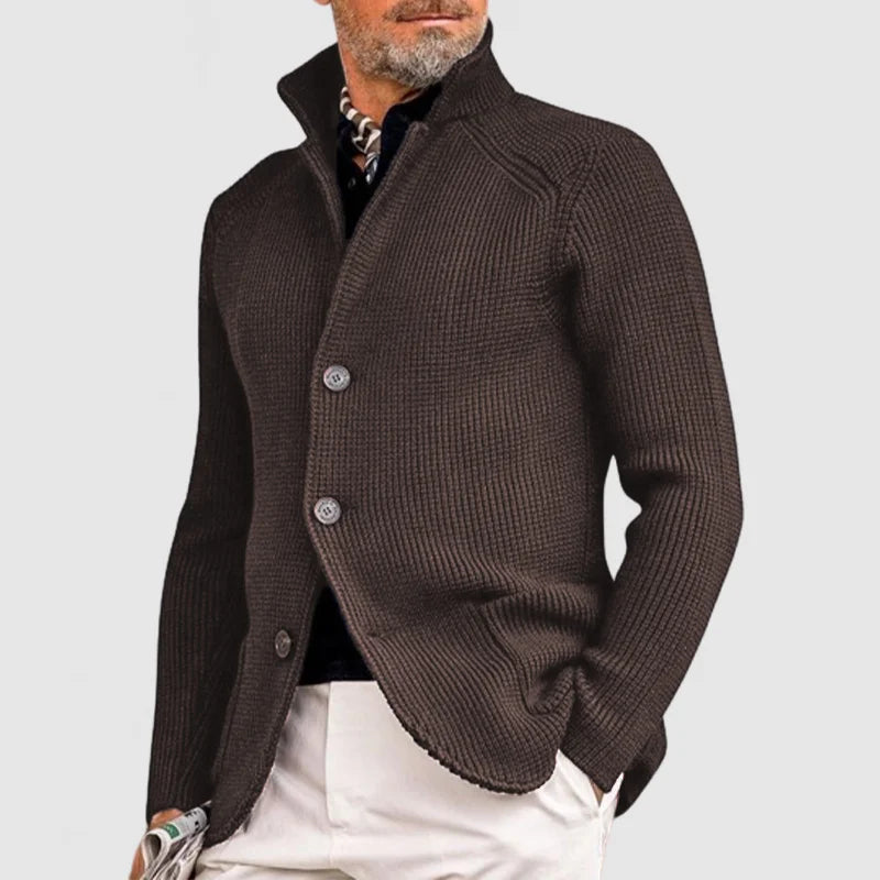 Francois Cardigan Herre – Elegant Vest i Blød og Behagelig Uld med Klassisk Stil