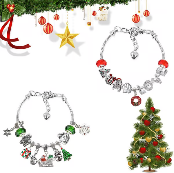 XmasBrace | 24 stk DIY julekalender armbåndssæt til festlig sjov