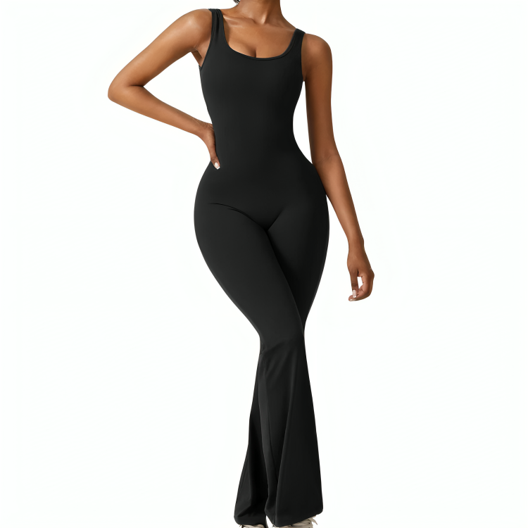 Kyliams | Tætsiddende jumpsuit med brede ben-zarada.dk