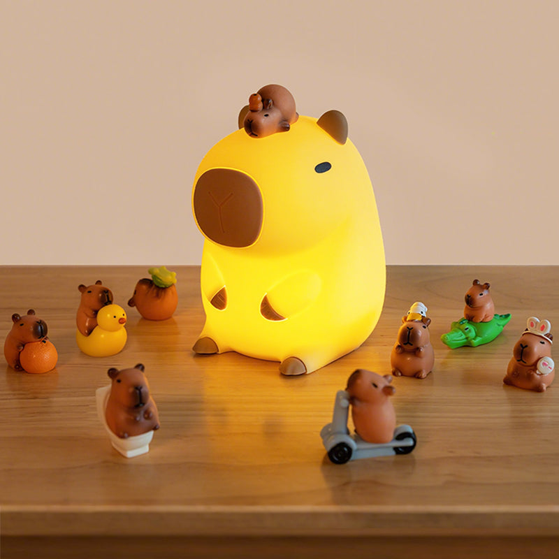SquishBara | Capybara Squishy Nattelys Ideelt Gave til Alle Aldersgrupper
