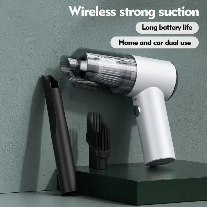 AeroClean Trådløs Mini Støvsuger med Vakuumfunktion – USB Opladelig