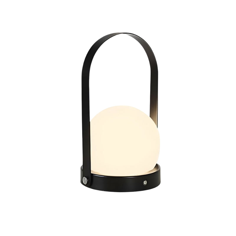 OryviaGlow – Moderne genopladelig LED bordlampe med klassisk globedesign