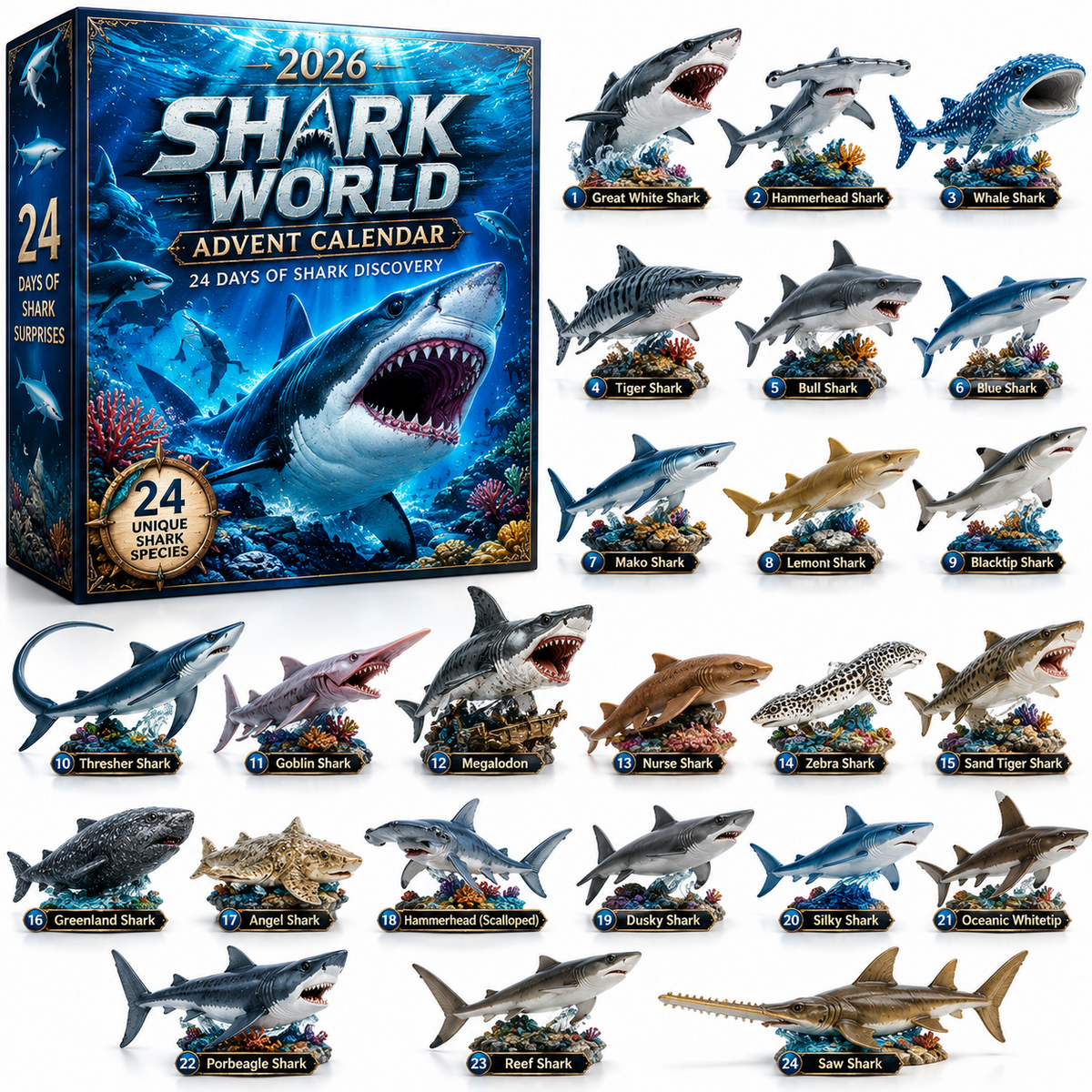 50% Off Today Only - 2026 Shark World's Advent Calendar
