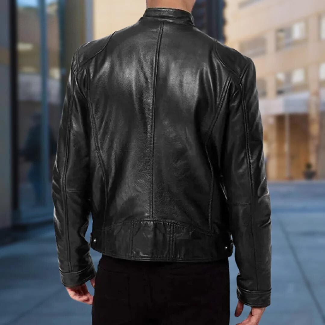 David Homme Læderjakke – Elegant & Holdbar Blouson med Moderne og Komfortabel Stil