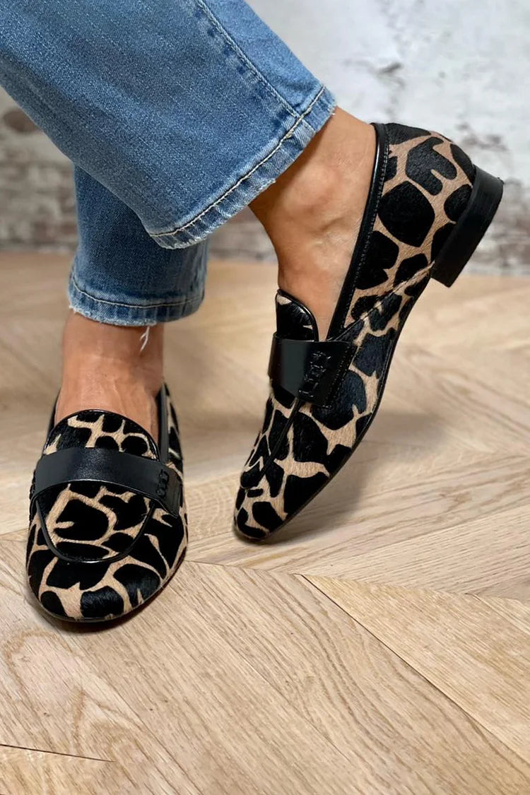 DYREPRINT LOAFER MED ELEGANT DETALJE
