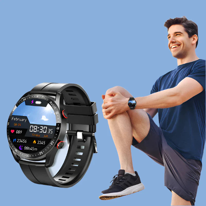 LuxuraTech Smartwatch HW20 | Slank design med overraskelsesgave og chance for iPhone 15-zarada.dk