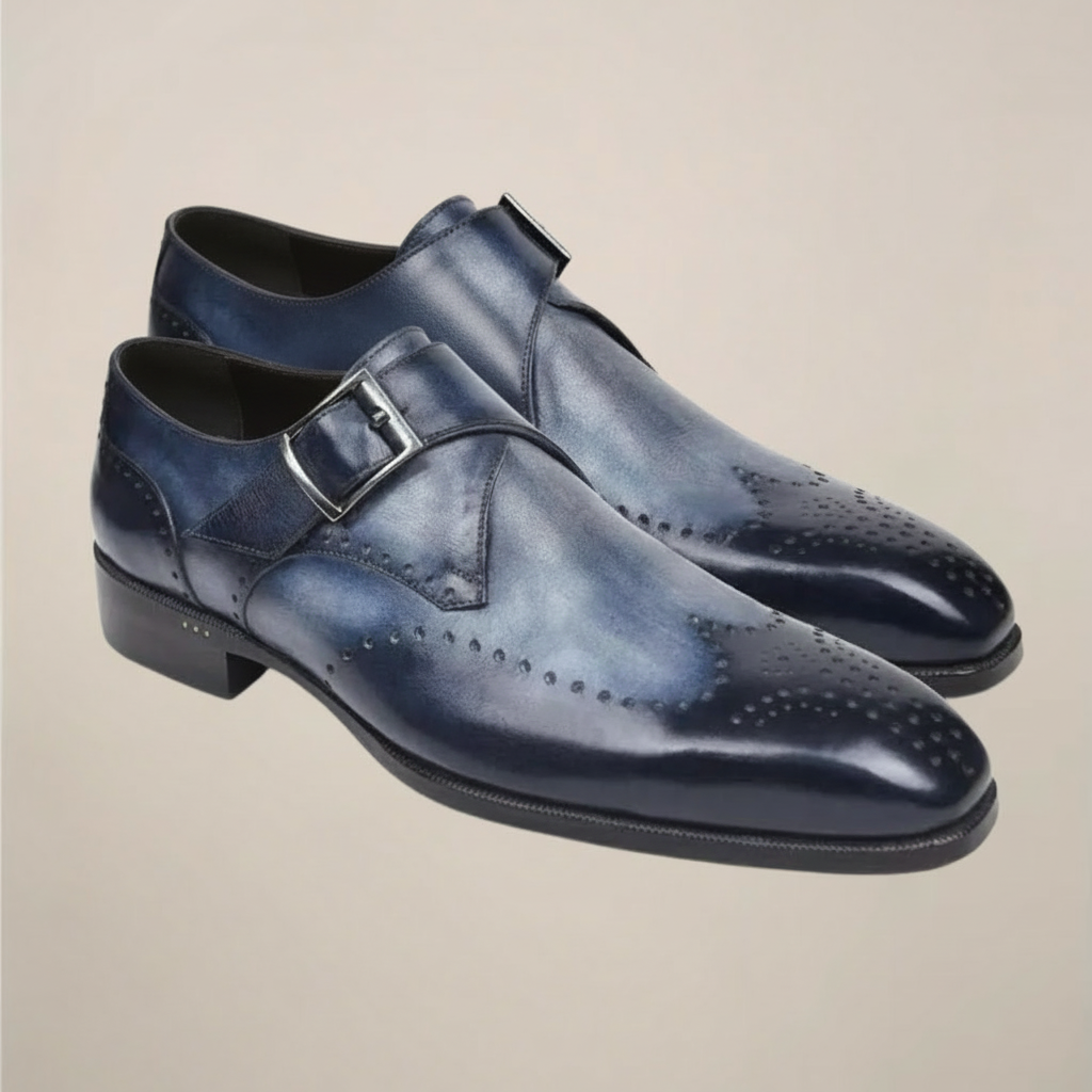 Herre Monk Strap Sko – Klassisk Spænde Design