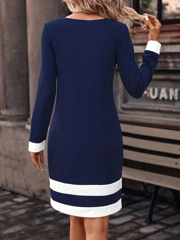 Strikkjole med Lange Ærmer til Damer | Velegnet til Hverdagsoutfits