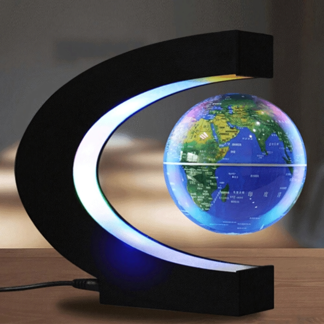 AstroGlobe LED Verdensbold – Svævende Globe Lampe med Magnetisk Ophæng