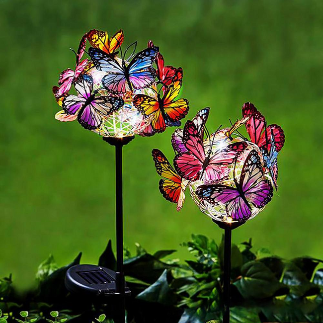 LumaFlutter - Solar Butterfly Stake Lights for en magisk haveglød