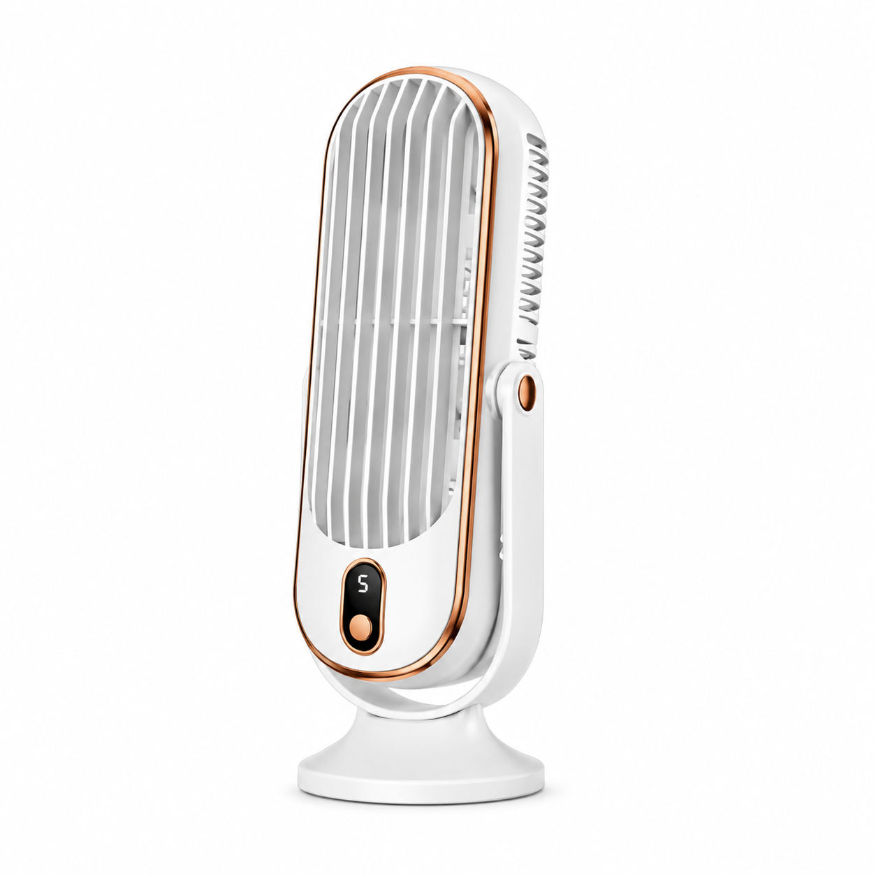 AeroLux Elite Køleventilator | Dobbelt Motor, 720° Rotation, Genopladelig via USB & Ultra Stille for Ultimativ Komfort Overalt