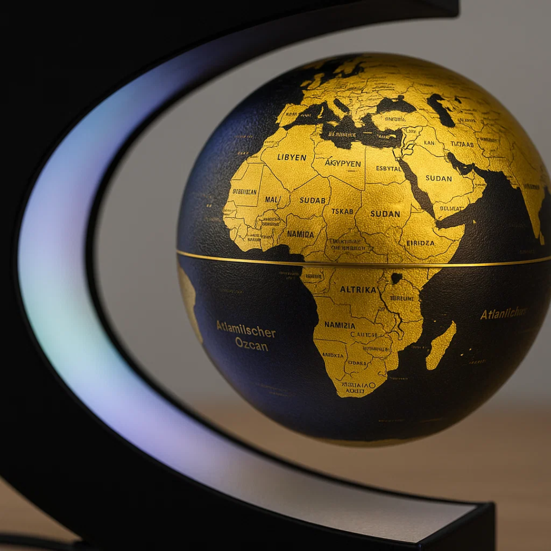AstroGlobe LED Verdensbold – Svævende Globe Lampe med Magnetisk Ophæng
