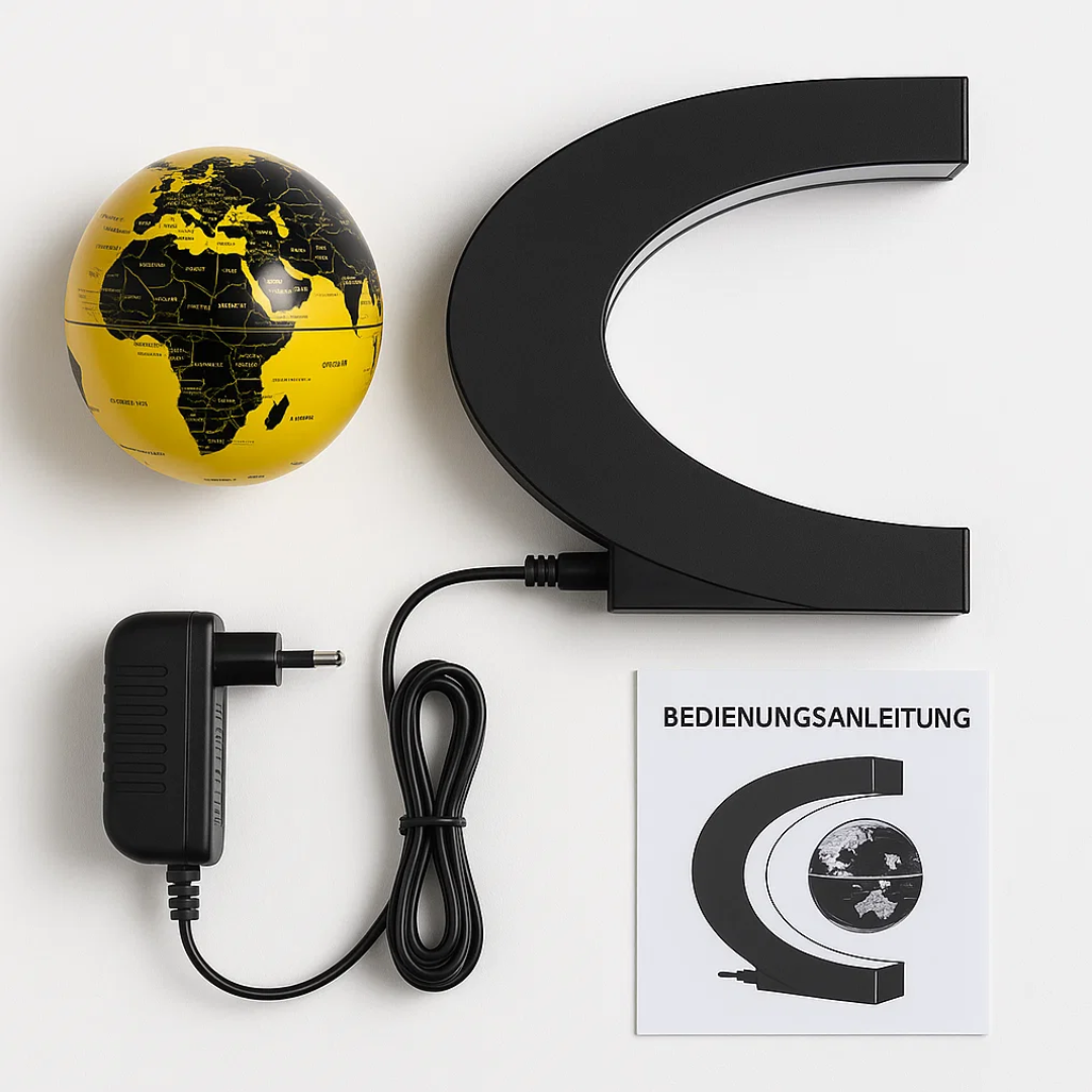 AstroGlobe LED Verdensbold – Svævende Globe Lampe med Magnetisk Ophæng