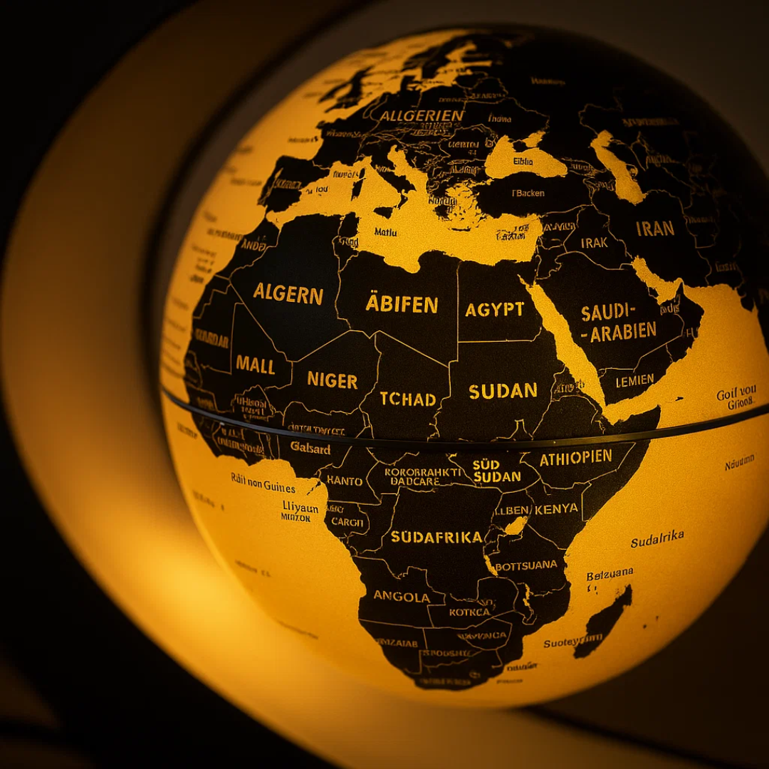 AstroGlobe LED Verdensbold – Svævende Globe Lampe med Magnetisk Ophæng