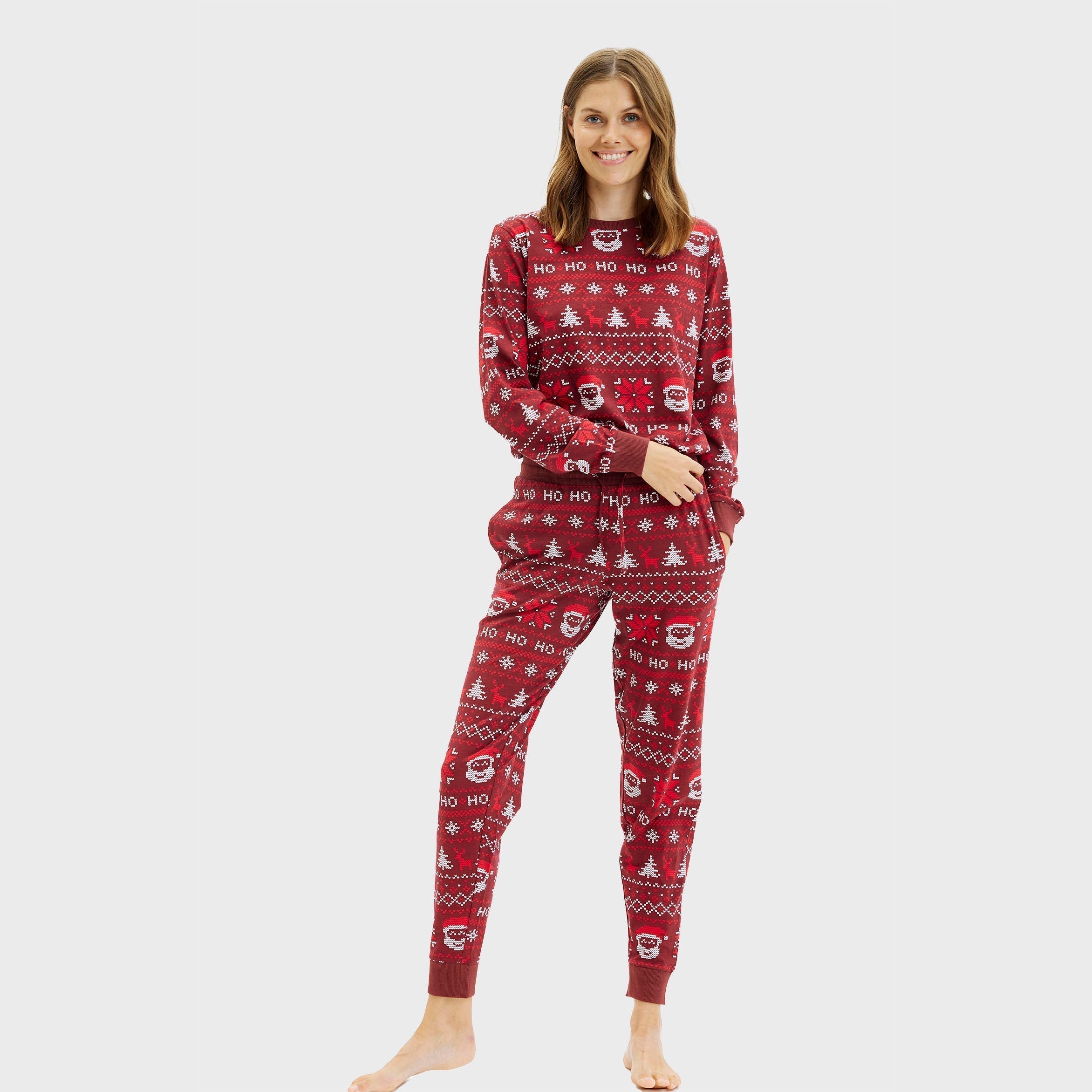 HoHoJams | Passende julepyjamas Ho Ho Ho Festlig nattøj