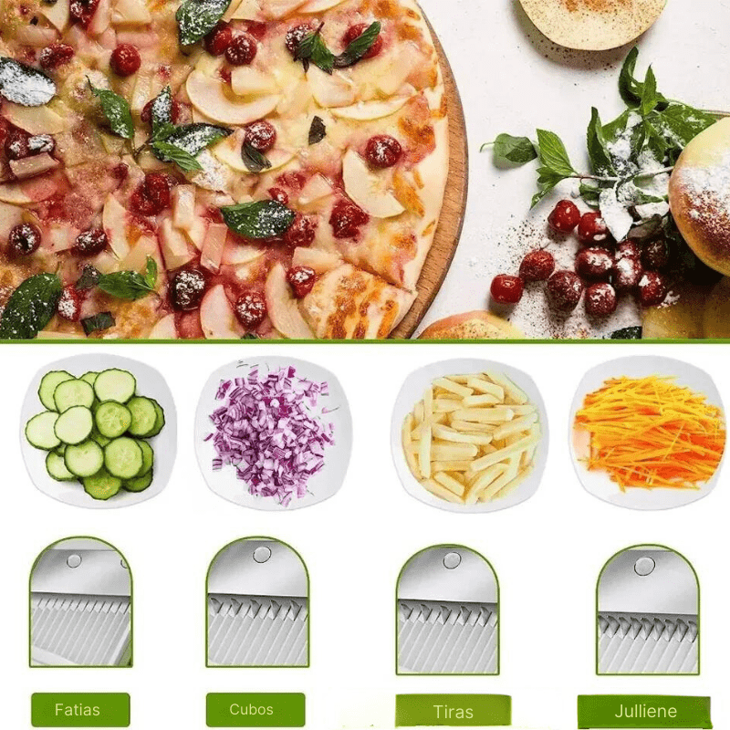 CulinaryElite Multifunktionel Skærer | Rustfrit stålblade til hurtige og præcise snit-zarada.dk