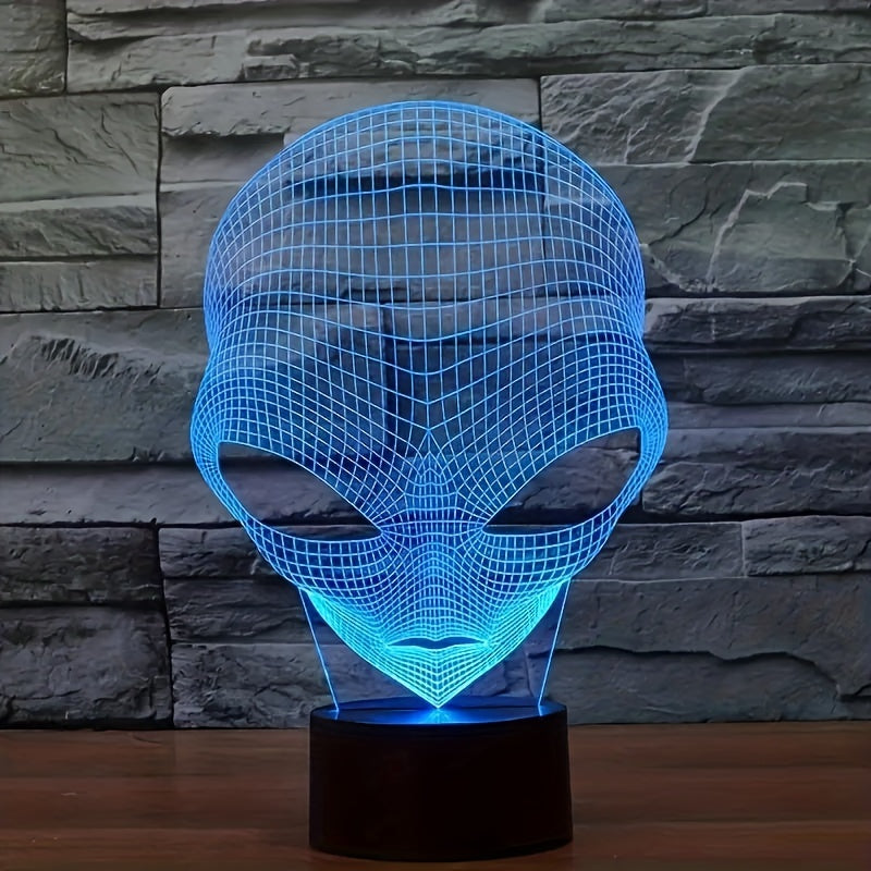 AstroLicht – 3D-alienlampe med LED farvebelysning og touchbetjening