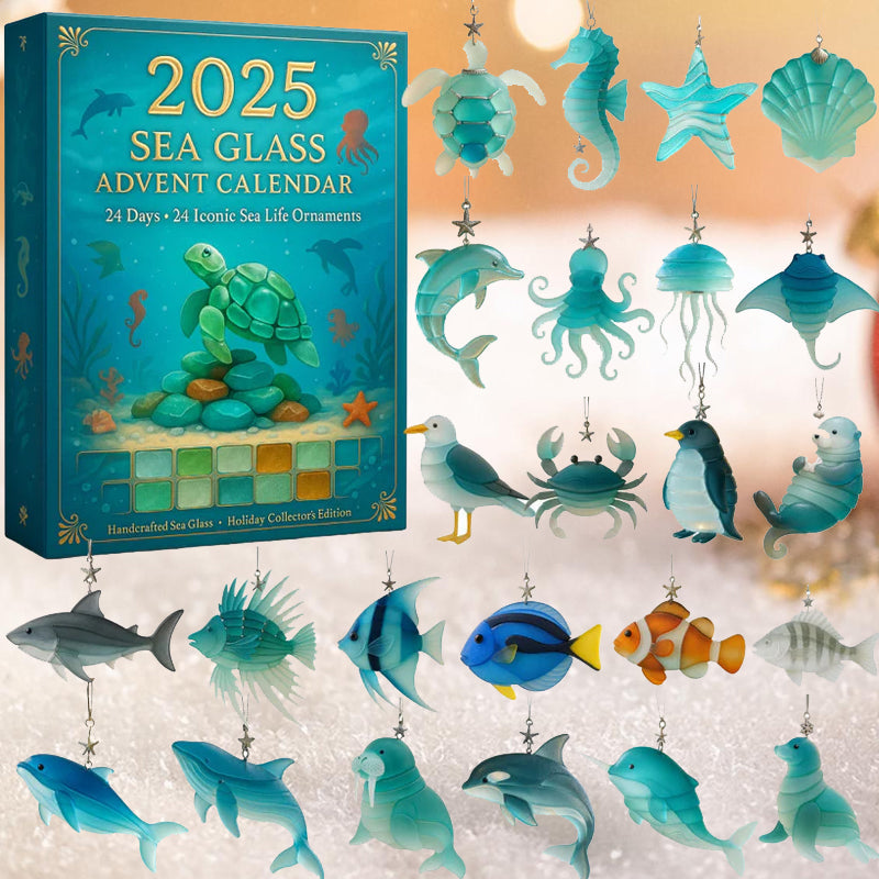 ShellSpark Adventskalender 2025 | Oplev daglige overraskelser med miljøvenlige havglas kunstskatte!