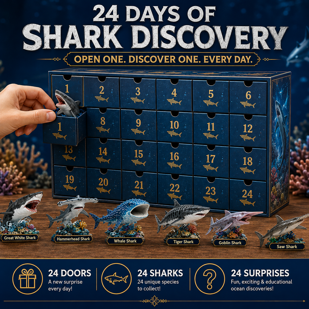 50% Off Today Only - 2026 Shark World's Advent Calendar