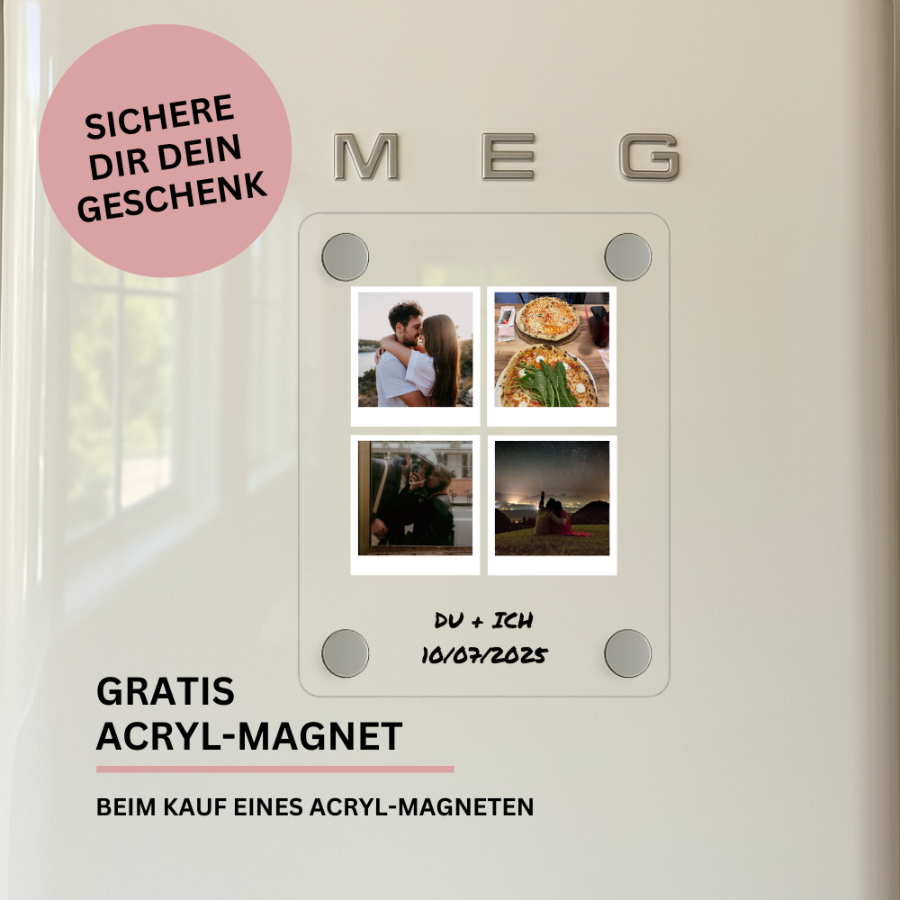 AcryGift | Personliggjort Akryl Magnet Gave til Særlige Anledninger