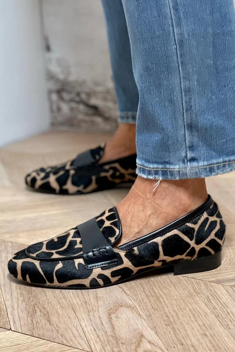DYREPRINT LOAFER MED ELEGANT DETALJE
