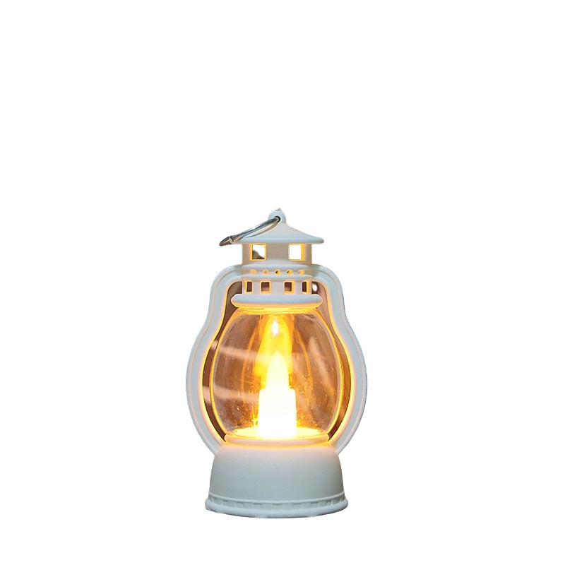 GlowHaven – Vintage LED Bordlampe i Lanterne-stil med Kompakt Design