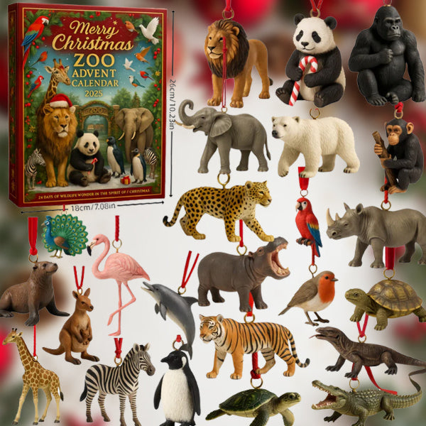 ZooYule | Glædelig Jul Zoo Adventskalender 2025 Festlig Nedtælling