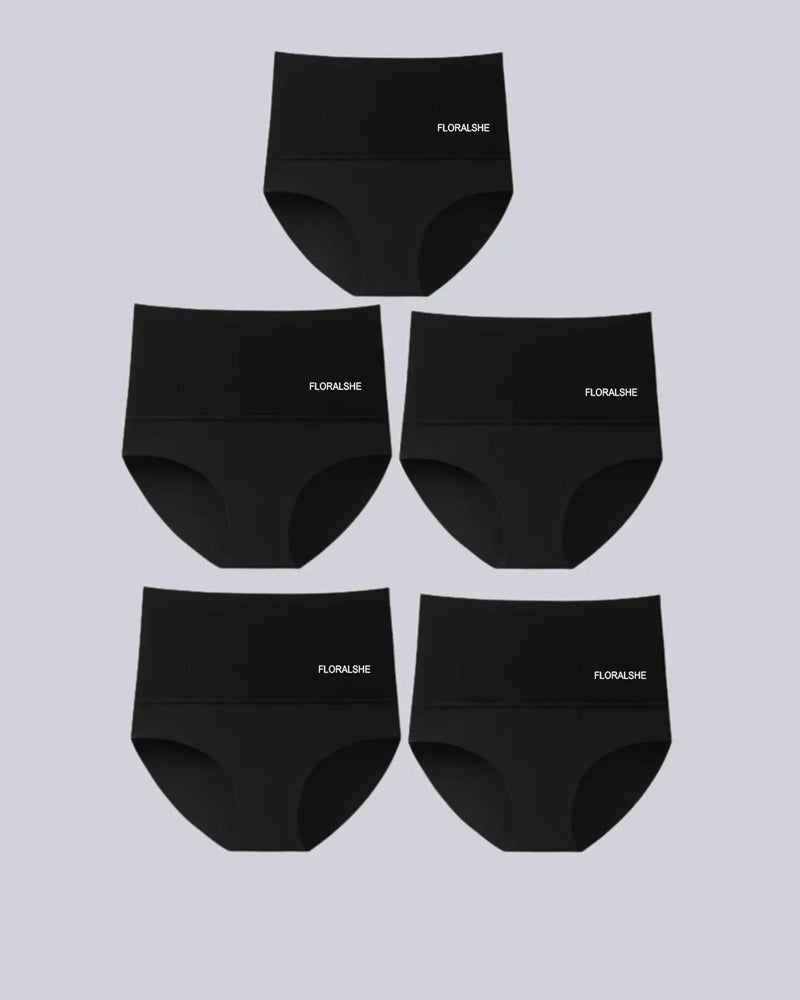 LuxeSilhouette 5-Pack Høj Talje Trusser | Perfekt mavekontrol for en slankere figur-zarada.dk