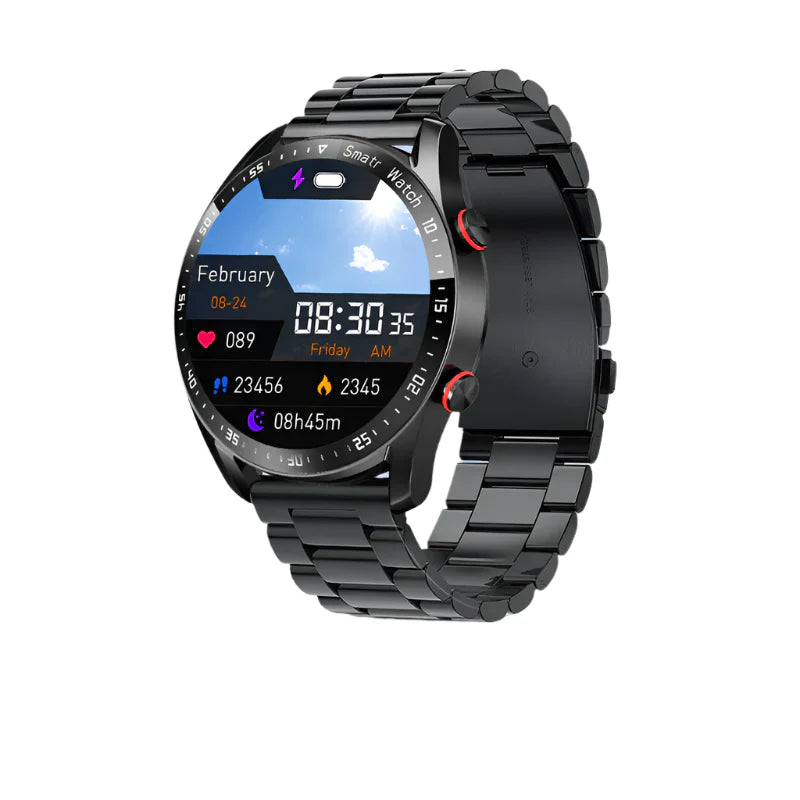LuxuraTech Smartwatch HW20 | Slank design med overraskelsesgave og chance for iPhone 15-zarada.dk