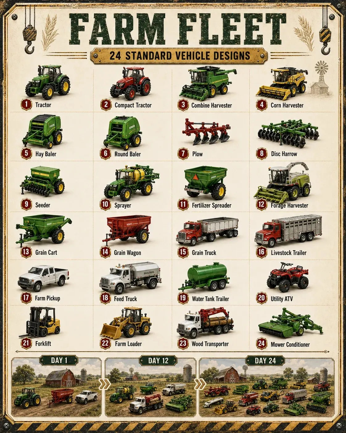 Vehicle Advent Calendar – 24 Days of Buildable Vehicles