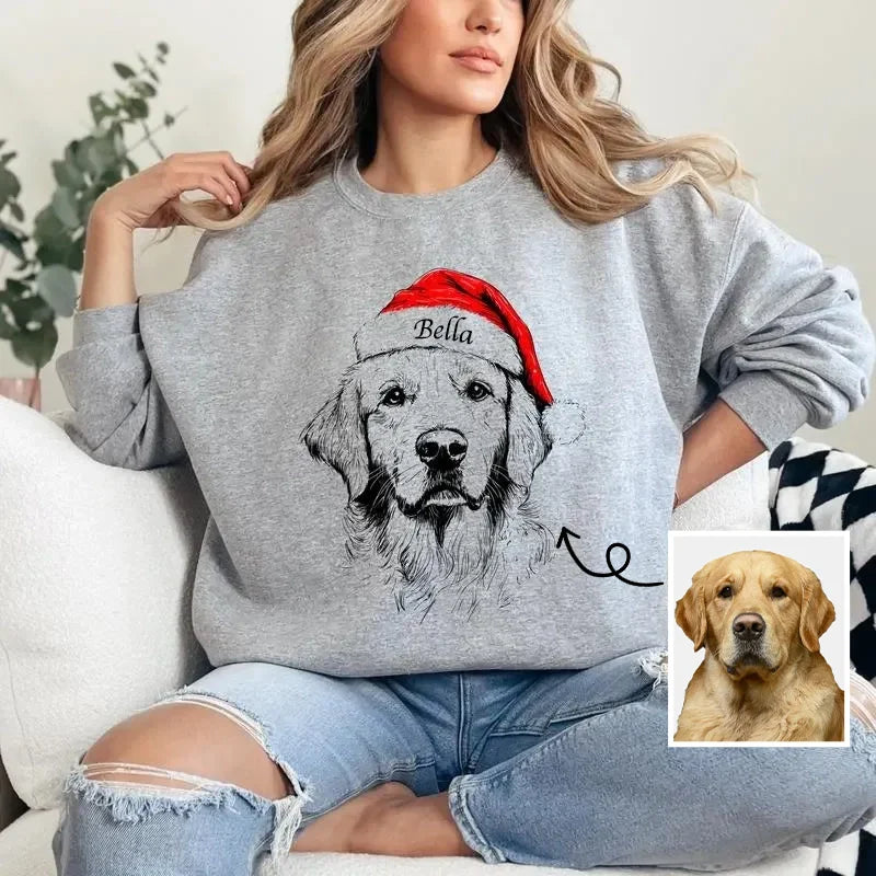 SantaPaws | En personliggjort julesweater med dit kæledyr på