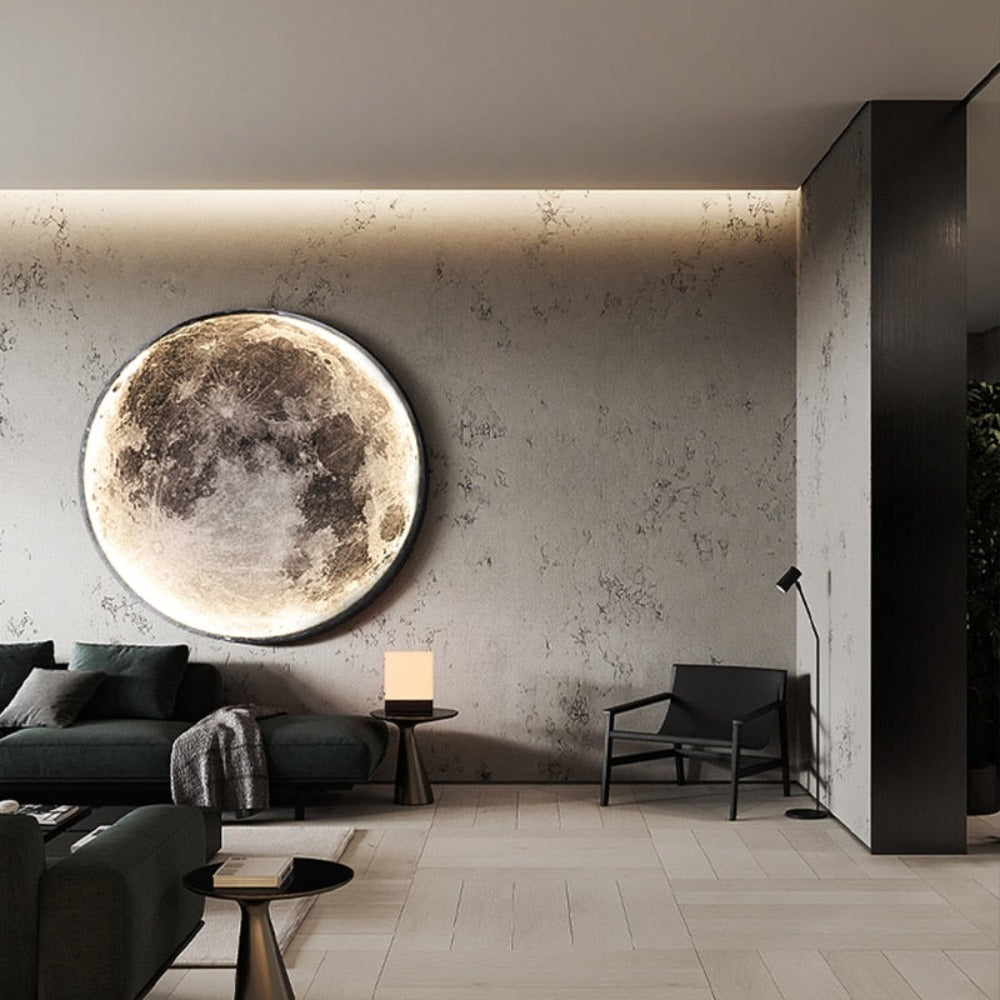 3D LED Loft- eller Væglampe Måne eller Jord