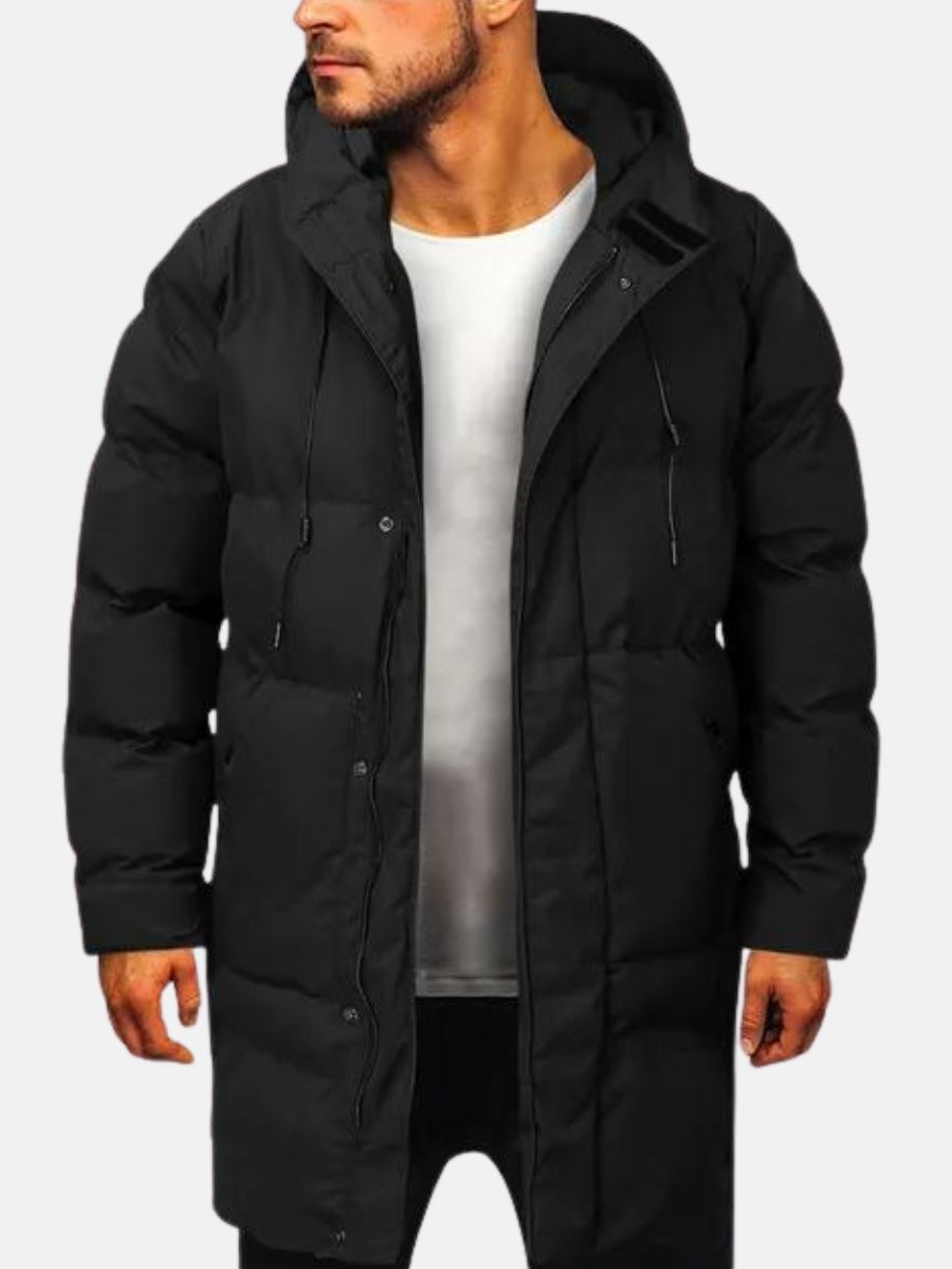 Cassius Herre Parka – Isolerende Polstring, Holdbart Nylon & Moderne Stil