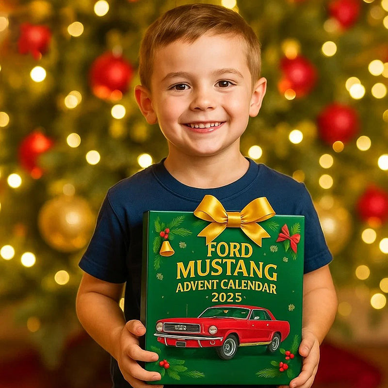 MustangMerry | Ford Mustang Julekalender 2025 Festlig Ferietælling