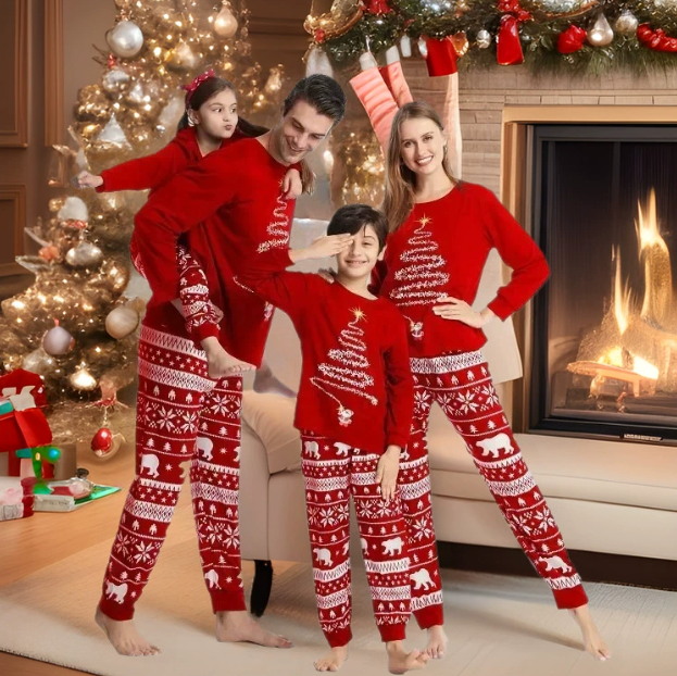 XmasJams | Familien Jule-Pyjamasæt til Forældre og Børn Festkollektion