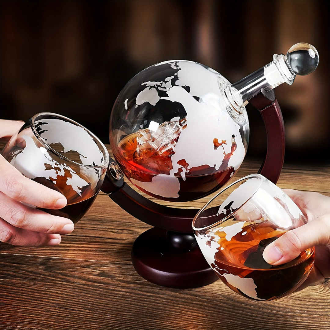 AtlasWhisk | Whiskey Globe Sæt Premium Drikkeglas til Entusiaster