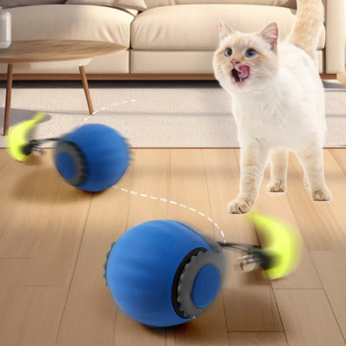 PurrPlay Interaktive Rullende Bold | Smart sjov for dine pelsede venner-zarada.dk