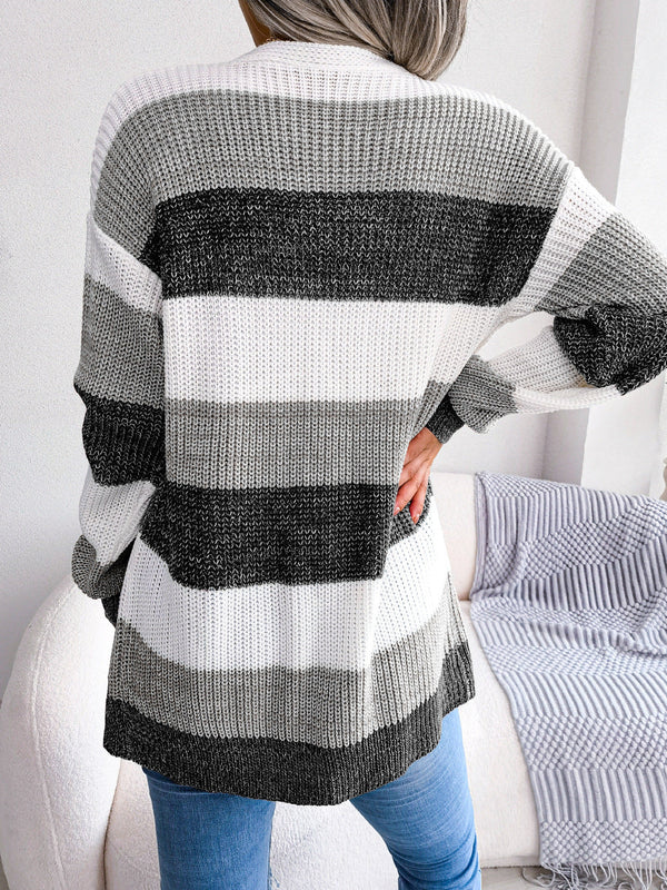 Alianna Cardigan Kvinde – Elegant Ternet Cardigan med Chic Lanterneærmer