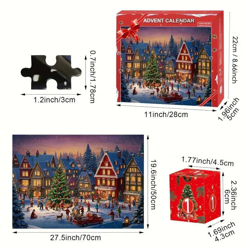 PuzzleFest | Jule Countdown Puzzle Overraskelsesæske – 24 dage fyldt med magi & kreativitet