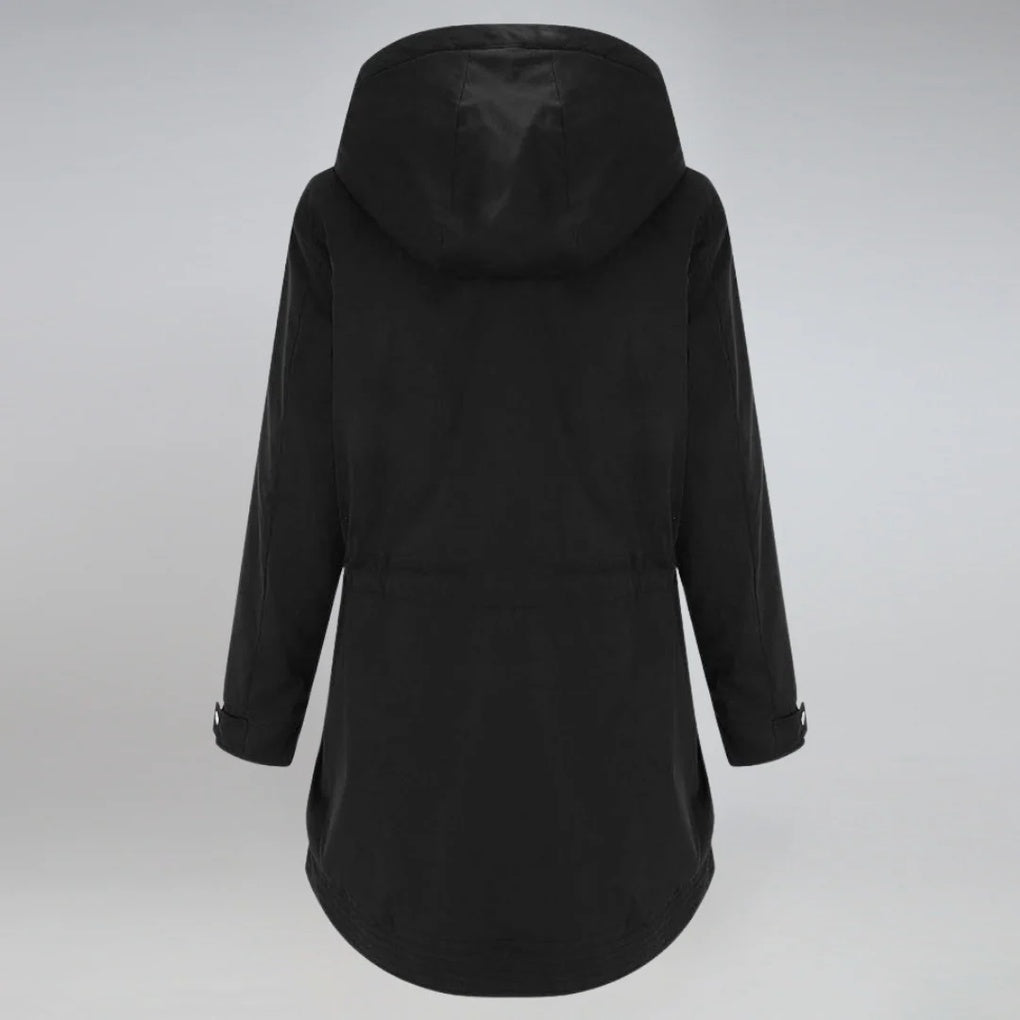 ArcticChic Dameparka – Vandafvisende Vinterjakke med Justerbar Talje og Varm For