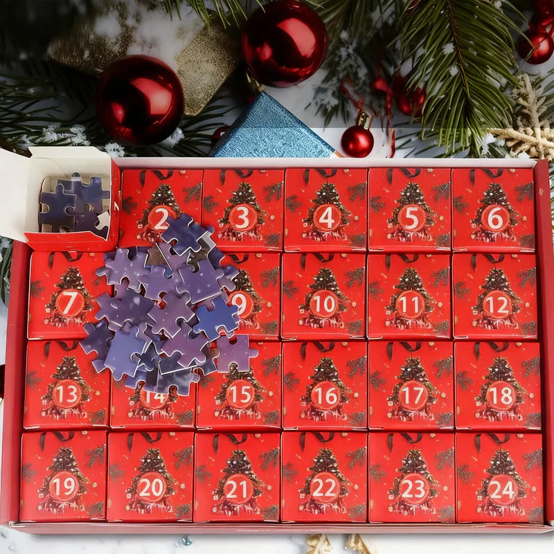 PuzzleFest | Jule Countdown Puzzle Overraskelsesæske – 24 dage fyldt med magi & kreativitet